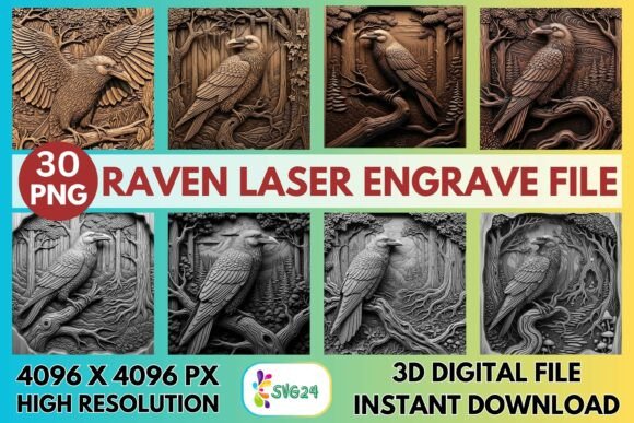 3D Raven Laser Engrave File: A Practical Evaluation for Woodworkers