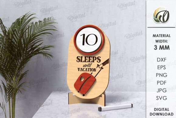 3D Vacation Countdown Laser Cut: A Creative Way to Build Anticipation