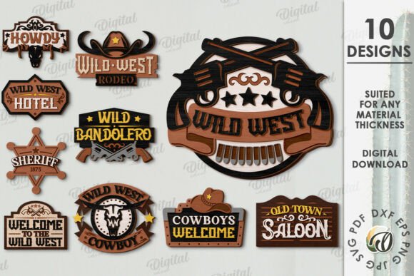 3D Wild West Layered Signs Bundle: A Strategic Asset for Digital Creators