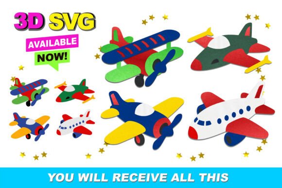 Airplanes Elements 3D SVG: A Practical Evaluation for Crafters