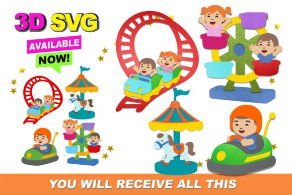 Amusement Park Elements 3D SVG: A Creator's Guide to Fun Designs