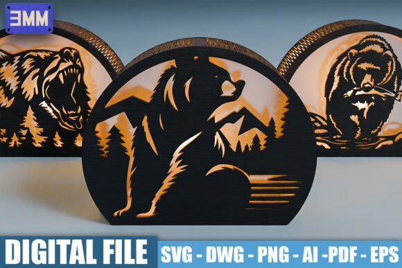 Bringing the Wilderness to Life: The Rise of 3D Mountain Bear Lantern Laser Cut Files