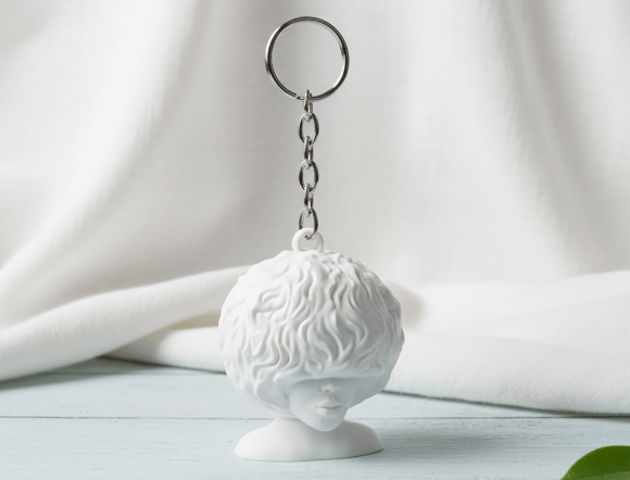 Curly Hair Afro Keychain 3d Stl File: A Digital Asset for Creators and Communities