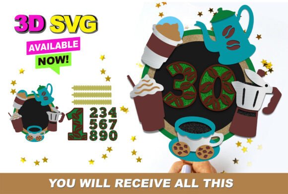 Elevate Your Celebrations: The Ultimate Guide to Coffee Cake Topper 3D SVGs and Shaker Crafts