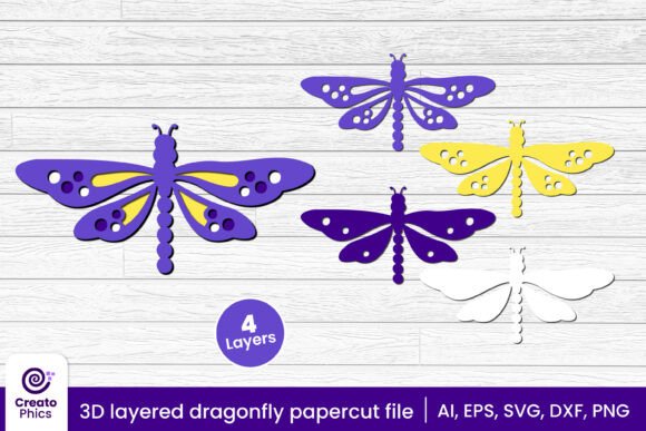 Elevating Craftsmanship: The Rise of 3D Layered Dragonfly and Butterfly Laser Cut SVG Files