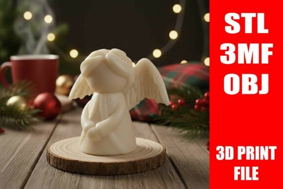 Elevating Holiday Interiors: The Rise of Angel Christmas STL 3D Print Home Decor