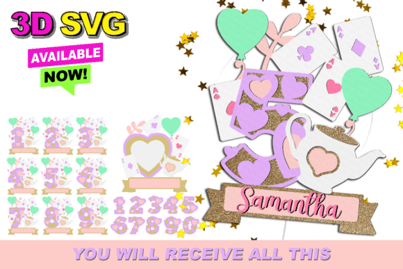 Evaluating the Tea Party Numbers Topper 3D SVG for Your Next Project
