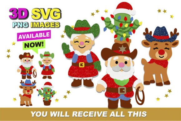 Howdy Christmas 3D SVG: A Festive Design Asset