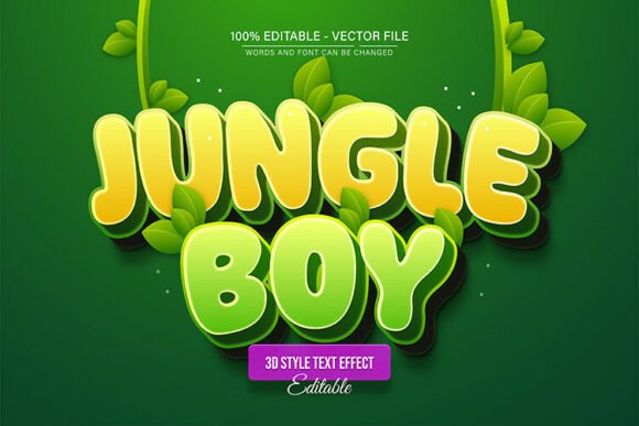 Jungle Boy Forest Green 3d Text Effect: A Practical Guide to Vector Design