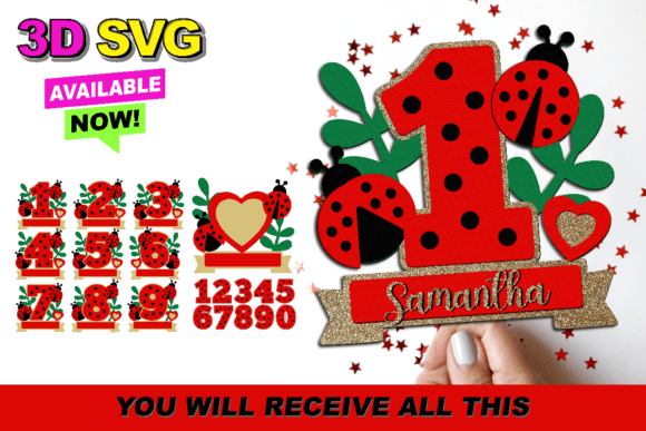 Ladybug Numbers Topper 3D SVG: A Creative Guide