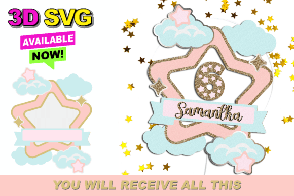Mastering the Magic: A Guide to Clouds and Stars Cake Topper 3D SVG Files
