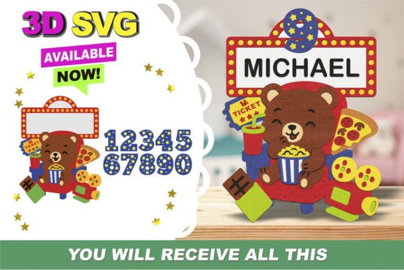 Movie Night Cake Topper 3D SVG: A Strategic Asset for Creators and Brands