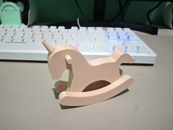 Rocking Horse Unicorn 3D Printable STL: Blending Nostalgia with Modern Makers