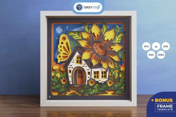 Spring Floral House 3D Layered Paper Cut: A Guide to Depth and Design