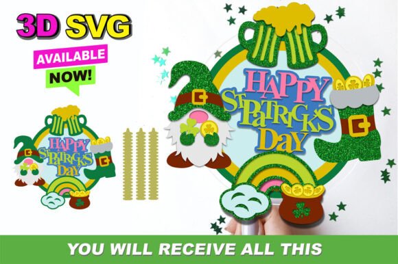 St Patrick s Day Cake Topper 3D SVG: Elevating Holiday Crafts with Digital Precision